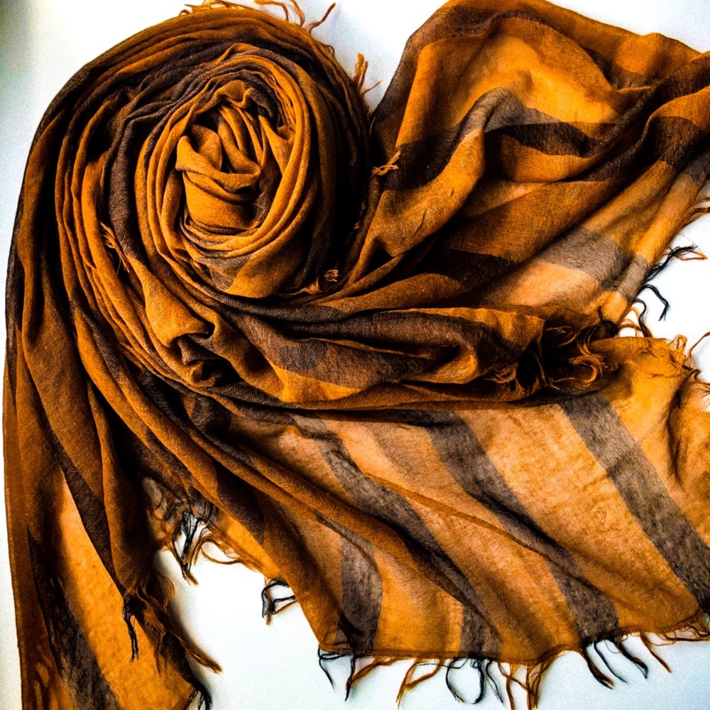 Handmade Silk & Cashmere Scarf/Shawl